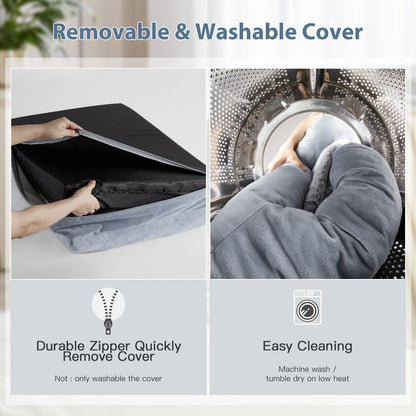 Rivosta™  XL Dog Sofa Bed | Extra-Large Orthopedic Pet Couch with Bolster Sides & Removable Waterproof Washable Cover