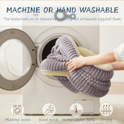 Rivosta™ Oval Dog Sofa Bed | Orthopedic Egg-Crate Foam Kennel with 4-Sided Bolster, Removable Washable Cover & Nonslip Base (Medium Breeds)