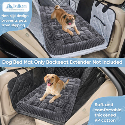 Rivosta™  Dog Car Bed Mat | 56" × 28.7" Non-Slip Backseat Extender, Chew-Resistant Travel Pad & Scratch-Proof Pet Blanket for Trucks, SUVs & Sedans (Grey)