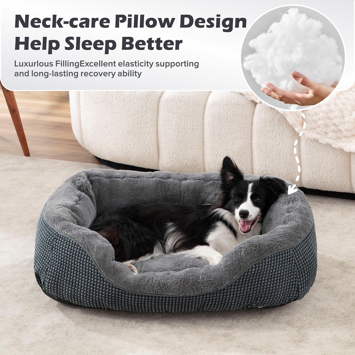 Rivosta™ CozyNest Orthopedic Pet Bed – Small | Ultra-Soft, Calming & Washable Pet Bed