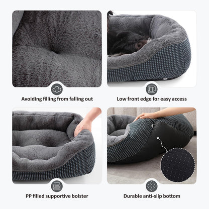 Rivosta™ CozyNest Orthopedic Pet Bed – Small | Ultra-Soft, Calming & Washable Pet Bed